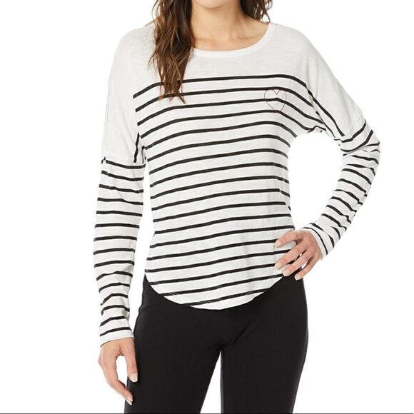 PJ Salvage Women's Lounge Long Sleeve Crewneck Top - Picture 1 of 2